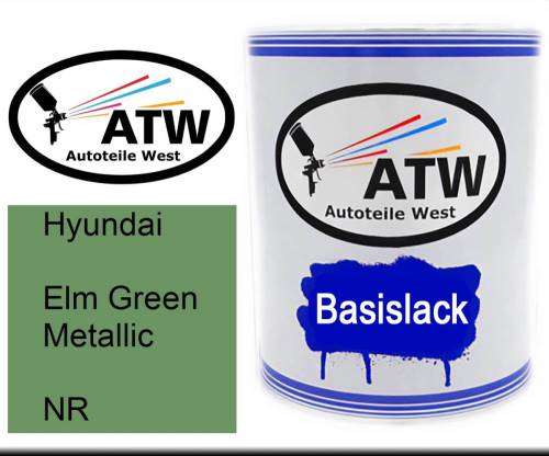 Hyundai, Elm Green Metallic, NR: 1L Lackdose, von ATW Autoteile West.